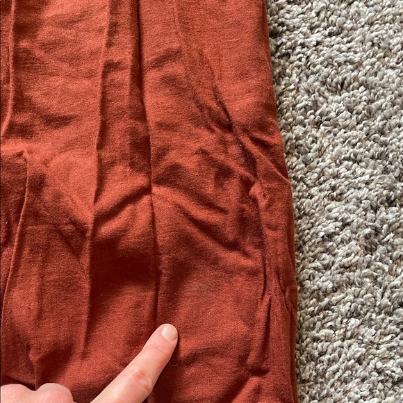 Open Edit Terracotta/Rust Wide-Leg Pants - Picture 7 of 7